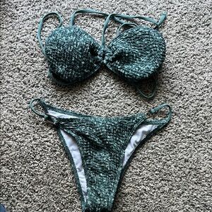 New SHEIN Textured Bikini Set